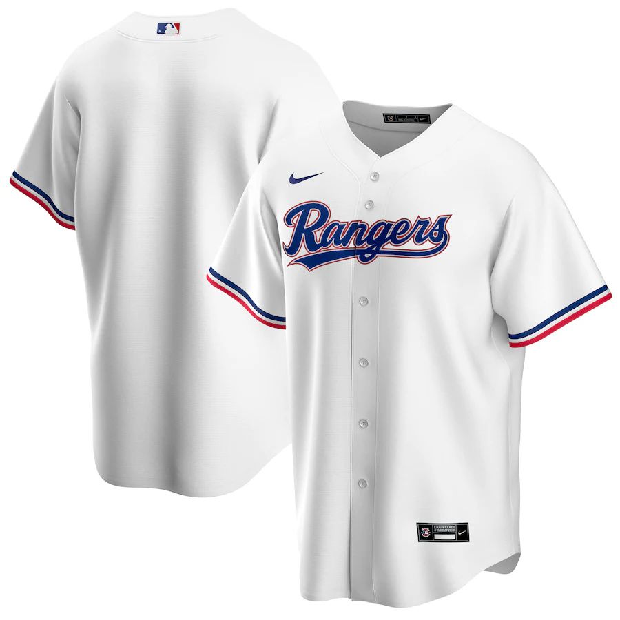 Mens Texas Rangers Nike White Home Replica Team MLB Jerseys->texas rangers->MLB Jersey